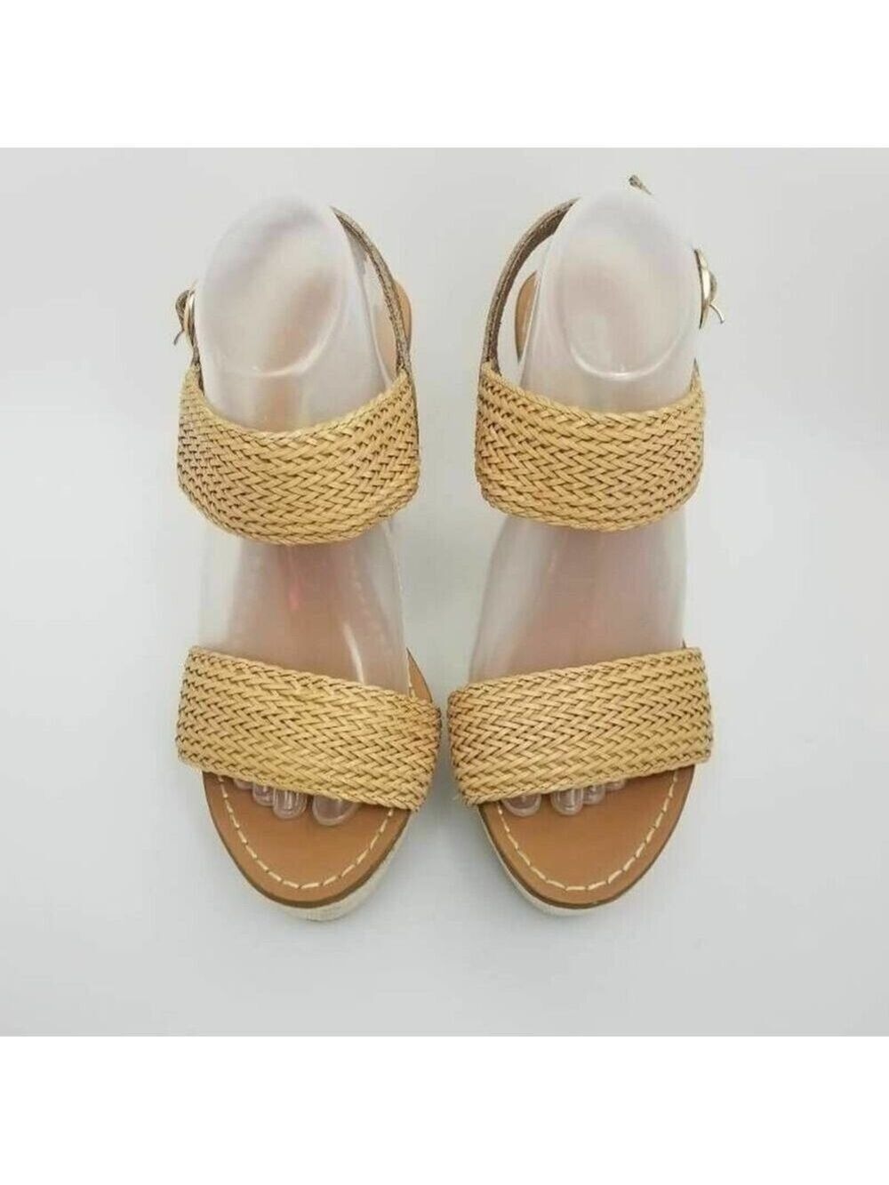 Steve Madden Engel Womens Woven Slingback Platform Wedge Heel Sandal Size 9.5 M - Picture 6 of 12